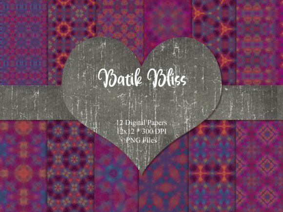 Batik Bliss Scrapbook Paper
