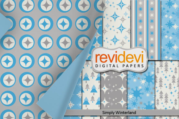 Blue Grey Winter Backgrounds
