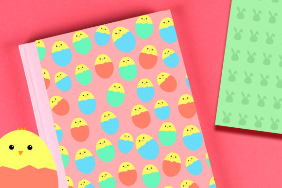Easter Chicks and Bunnies Digital Paper