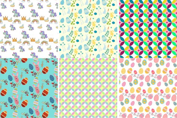 Easter Color Bunny Pattern: A Creative Resource for Digital and Print Projects