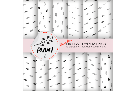 Plant Seamless Pattern 2 - Digital Paper